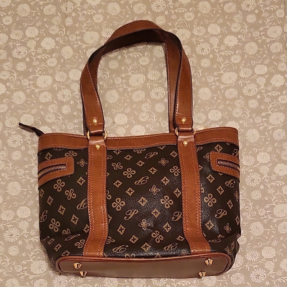 Brown and Caramel Designer Shoulder Bag - Picture 3 of 14